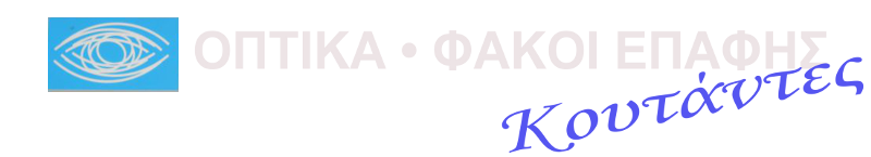 Οπτικά Κουτάντες, Γυαλιά οράσεως, ηλίου, φακοί επαφής, σκελετοί, Ταμπούρια, Κερατσίνι 
