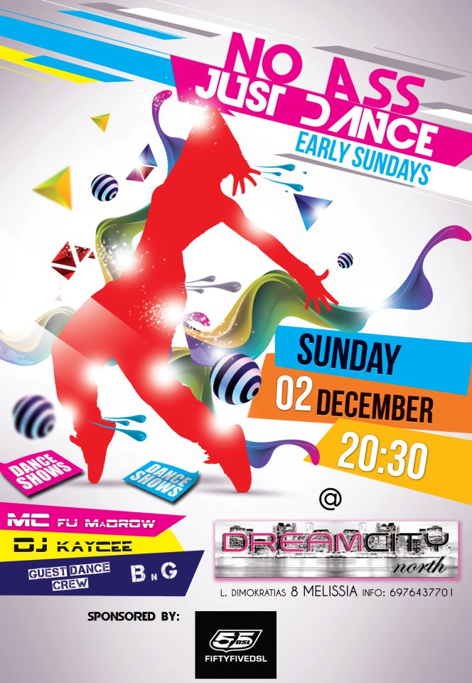 Κυριακή 2 Δεκεμβρίου, το καλύτερο Dance Show Party, στο Dreamcity North στα Μελίσσια.