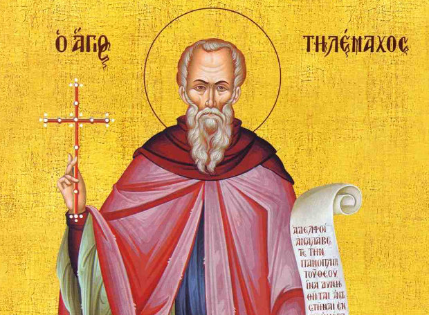 Άγιος Τηλέμαχος ήταν μοναχός του 5ου αιώνα και άγιος της Χριστιανικής Εκκλησίας
