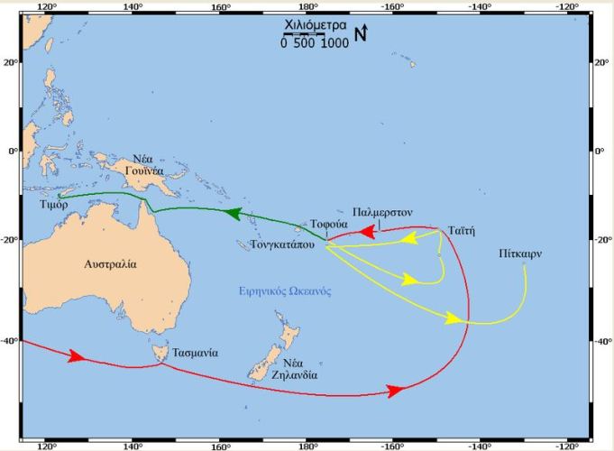 Bounty Voyager Map