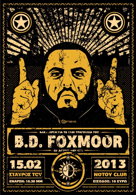Παρασκευή 15 Φεβρουαρίου 2013, ο  B.d.Foxmoor ή αλλιώς Μιχάλης Μυτακίδης, ιδρυτής των Active Member, γιορτάζει τα 1.100 τραγούδια του, στο Σταυρό του Νότου Club στο Ν. Κόσμο