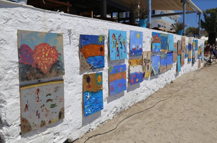 Υπαίθρια Παιδική Έκθεση Ζωγραφικής στη Σύρο, για την 1η Ολυμπιάδα Παιδικής Ζωγραφικής 2018-2019 που θα φιλοξενηθεί στο Ζάππειο Μέγαρο