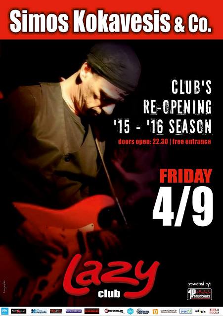 Σίμος Κοκαβέσης, Re-opening για τη σεζόν '15 - '16 στο Lazy Club στα Βριλήσσια