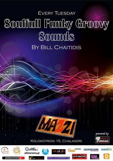 Best parties in Athens for FREE on Tuesday night, from Bill Chaitidis στα deck με Τriki Fun - Upbeat μουσικές, στο MAZZI στο Χαλάνδρι  