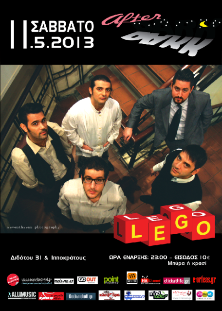 After Dark, Σάββατο 11 Μαίου 2013, οι Lego φέρνοντας και τον νεορεμπέτικο ήχο τους, θα εμφανιστούν στο Afterdark στο Κέντρο της Αθήνας   