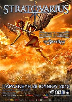 Παρασκευή 28 Ιουνίου 2013, οι Φιλανδοί power / symphonic metallers STRATOVARIUS, στο Gagarin Live στη Λιοσίων στην Αθήνα